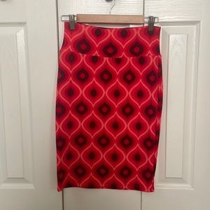 LulaRoe kneelength pencil skirt size extra small